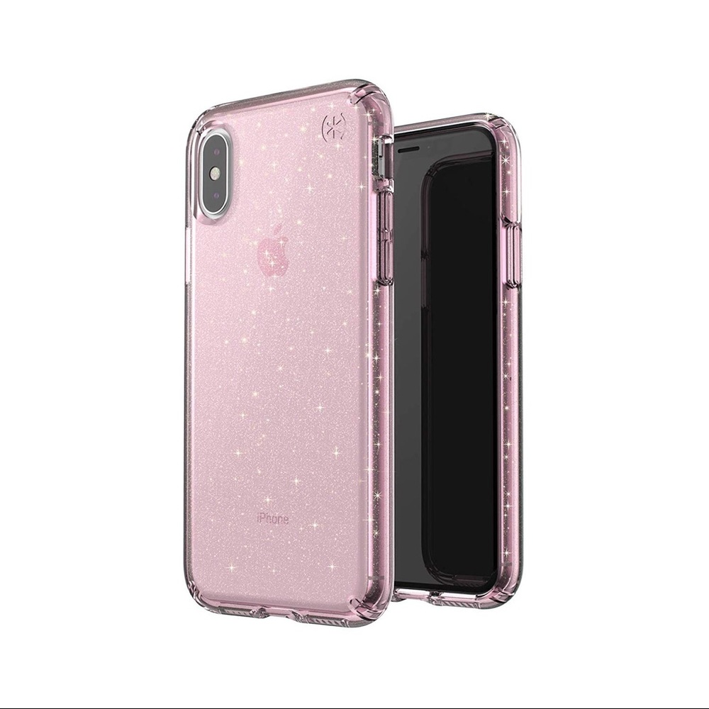 Speck Presidio ClearGlitter Pink Case iPhone X/XS